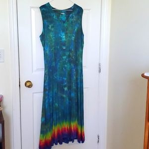 Vintage Dharma Trading tie dye dress